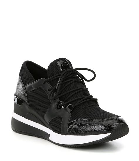 michael kors black patent leather shoes|michael kors black sneakers.